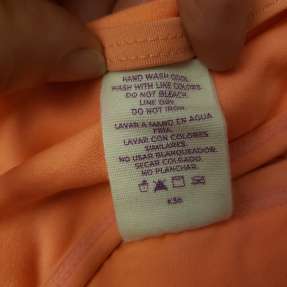 OP Girl's Peach Bikini 2 piece Set - Picture 6 of 6